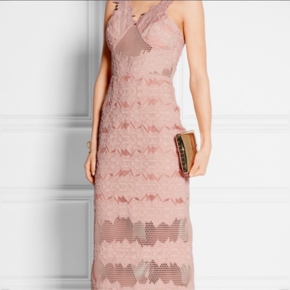 Jonathan Simkhai Brocade Midi Dres S/4 - Picture 4 of 7